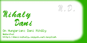 mihaly dani business card